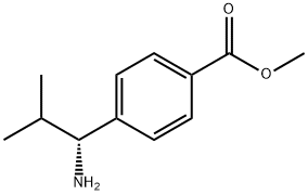 Benzoic acid, 4-[(1R)-1-amino-2-methylpropyl]-, methyl ester Structure