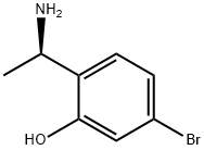 2-((R)-1-aminoethyl)-5-bromophenol,1213864-46-0,结构式