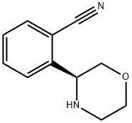 Benzonitrile, 2-(3S)-3-morpholinyl- Structure