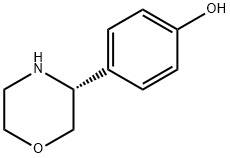 Phenol, 4-(3R)-3-morpholinyl- Structure