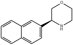 Morpholine,3-(2-naphthalenyl)-,(3S)- Structure