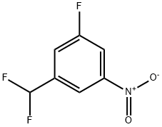 3-氟-5-硝基二氟甲基苯 结构式