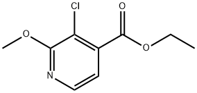 3-氯-2-甲氧基异烟酸乙酯 结构式