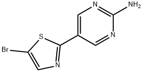 5-Bromo-2-(2-aminopyrimidyl-5-yl)thiazole Structure