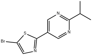 5-Bromo-2-(2-iso-propylpyrimidyl-5-yl)thiazole Structure