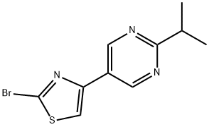 2-Bromo-4-(2-iso-propylpyrimidyl-5-yl)thiazole Structure