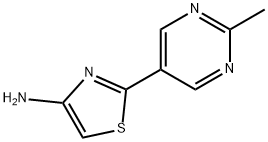 4-Amino-2-(2-methylpyrimidyl-5-yl)thiazole,1215072-53-9,结构式