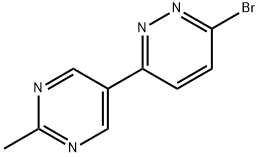 3-Bromo-6-(2-methylpyrimidyl-5-yl)pyridazine Struktur