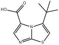 Imidazo[2,1-b]thiazole-5-carboxylic acid, 3-(1,1-dimethylethyl)- 结构式