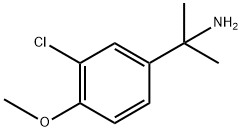 Benzenemethanamine, 3-chloro-4-methoxy-α,α-dimethyl-,1216107-20-8,结构式