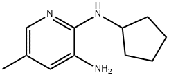 2,3-Pyridinediamine, N2-cyclopentyl-5-methyl- Struktur