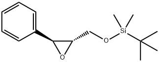 Oxirane, 2-[[[(1,1-dimethylethyl)dimethylsilyl]oxy]methyl]-3-phenyl-, (2S,3S)- Struktur