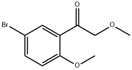 1-(5-Bromo-2-methoxyphenyl)-2-methoxyethan-1-one 化学構造式