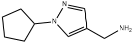 (1-Cyclopentyl-1H-pyrazol-4-yl)methanamine Structure