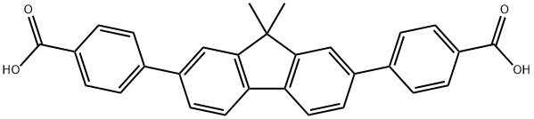 2,7-二(4-羧基苯基)-9,9-二甲基芴,1217979-48-0,结构式
