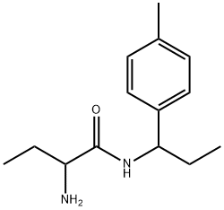 Butanamide, 2-amino-N-[1-(4-methylphenyl)propyl]- Structure