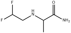 Propanamide, 2-[(2,2-difluoroethyl)amino]- Structure