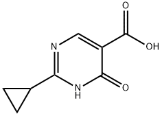 2-cyclopropyl-6-oxo-1,6-dihydro-5-pyrimidinecarboxylic acid(SALTDATA: FREE)|2-环丙基-6-氧亚基-1,6-二氢嘧啶-5-羧酸