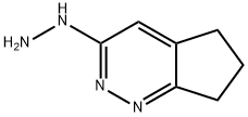 5H,6H,7H-cyclopenta[c]pyridazin-3-ylhydrazine 化学構造式