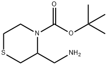 4-N-Boc-3-aminomethyl-thiomorpholine Structure