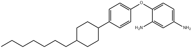 1,3-Benzenediamine，4-[4-(trans-4-heptylcyclohexyl)phenoxyl]- Structure