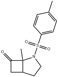 2-Azabicyclo[3.2.0]heptan-7-one, 1-methyl-2-[(4-methylphenyl)sulfonyl]- 结构式