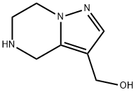 (4,5,6,7-四氢吡唑并[1,5-A]吡嗪-3-基)甲醇, 1221279-26-0, 结构式