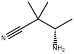 (3s)-3-Amino-2,2-dimethylbutanenitrile 化学構造式