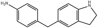 4-(2,3-dihydro-1H-indol-5-ylmethyl)aniline 化学構造式