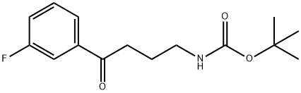 Carbamic acid, N-[4-(3-fluorophenyl)-4-oxobutyl]-, 1,1-dimethylethyl ester