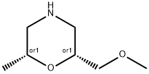 Morpholine, 2-(methoxymethyl)-6-methyl-, (2R,6R)-rel- Structure