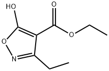 4-Isoxazolecarboxylic acid, 3-ethyl-5-hydroxy-, ethyl ester,122423-01-2,结构式