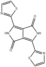 Pyrrolo[3,4-c]pyrrole-1,4-dione, 2,5-dihydro-3,6-bis(2-thiazolyl)-, 1224573-44-7, 结构式