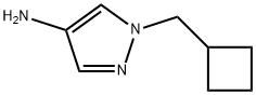 1H-Pyrazol-4-amine, 1-(cyclobutylmethyl)-,1225065-25-7,结构式