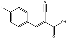 2-Propenoic acid, 2-cyano-3-(4-fluorophenyl)-, (2E)- Struktur