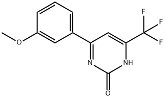 2(1H)-Pyrimidinone, 4-(3-methoxyphenyl)-6-(trifluoromethyl)- Structure