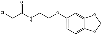 N-[2-(2H-1,3-benzodioxol-5-yloxy)ethyl]-2-chloroacetamide 化学構造式