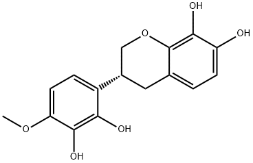 2H-1-Benzopyran-7,8-diol, 3-(2,3-dihydroxy-4-methoxyphenyl)-3,4-dihydro-, (R)- (9CI) Structure