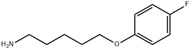 1-Pentanamine, 5-(4-fluorophenoxy)- 化学構造式