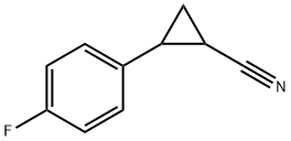 2-(4-Fluorophenyl)cyclopropanecarbonitrile 结构式