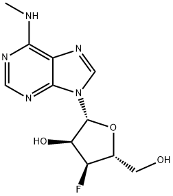 3'-Deoxy-3'-fluoro-N6-methyladenosine Struktur