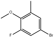 5-溴-1-氟-2-甲氧基-3-甲基苯 结构式