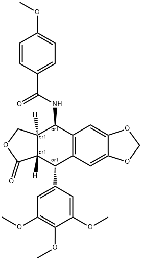 Podophyllotoxin, derivative of 结构式