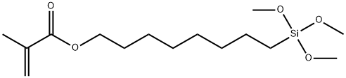 2-Propenoic acid, 2-methyl-, 8-(trimethoxysilyl)octyl ester Structure