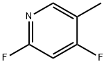 2,4-二氟-5-甲基吡啶, 1227502-70-6, 结构式