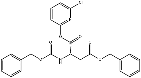 L-Aspartic acid, N-[(phenylmethoxy)carbonyl]-, 1-(6-chloro-2-pyridinyl) 4-(phenylmethyl) ester 结构式