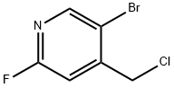 5-溴-4-(氯甲基)-2-氟吡啶, 1227562-25-5, 结构式