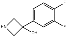 3-(3,4-二氟苯基)氮杂环丁烷-3-醇 结构式