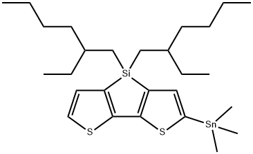 4H-Silolo[3,2-b:4,5-b']dithiophene, 4,4-bis(2-ethylhexyl)-2-(trimethylstannyl)-|4H-Silolo[3,2-b:4,5-b']dithiophene, 4,4-bis(2-ethylhexyl)-2-(trimethylstannyl)-