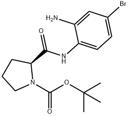 1-Pyrrolidinecarboxylic acid, 2-[[(2-amino-4-bromophenyl)amino]carbonyl]-, 1,1-dimethylethyl ester, (2S)-